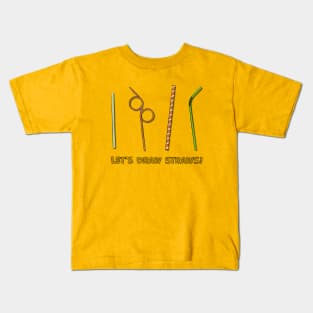 Let's Draw Straws Kids T-Shirt